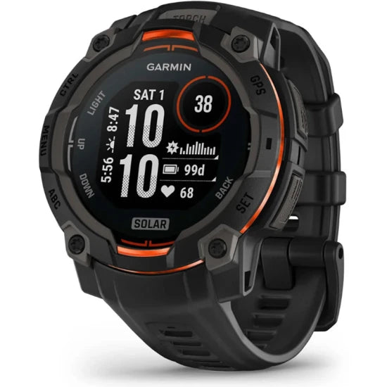 Ceas Garmin Instinct 3 Solar Black Curea Black 45mm