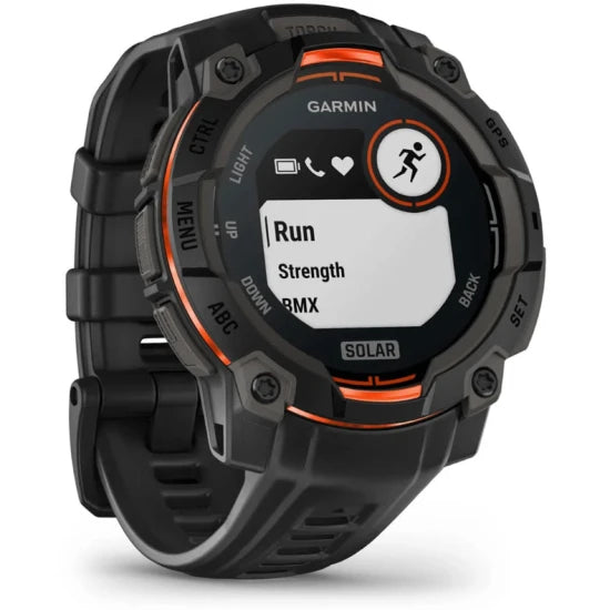 Ceas Garmin Instinct 3 Solar Black Curea Black 45mm