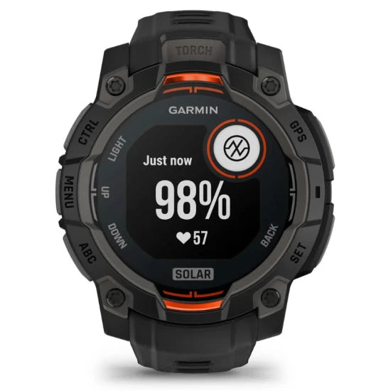 Ceas Garmin Instinct 3 Solar Black Curea Black 45mm