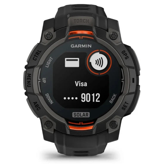 Ceas Garmin Instinct 3 Solar Black Curea Black 45mm