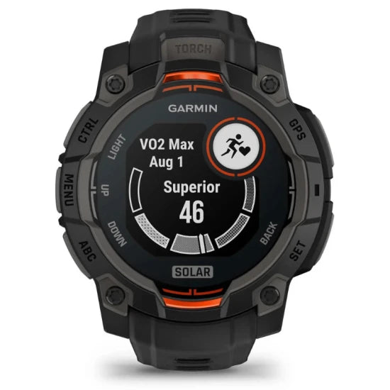 Ceas Garmin Instinct 3 Solar Black Curea Black 45mm