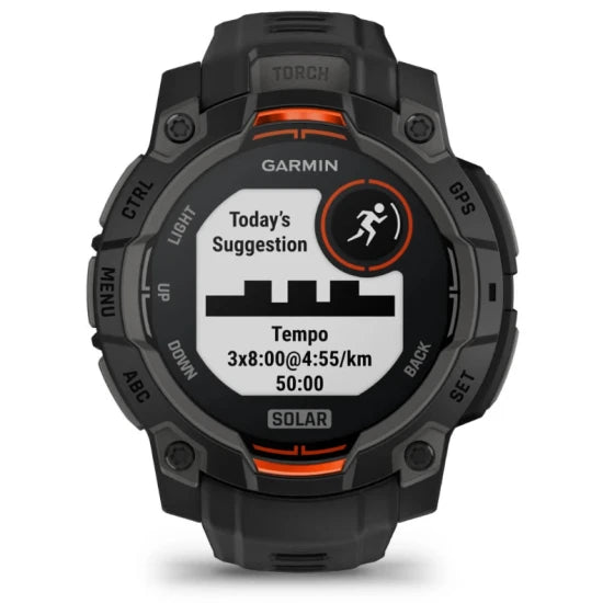 Ceas Garmin Instinct 3 Solar Black Curea Black 45mm