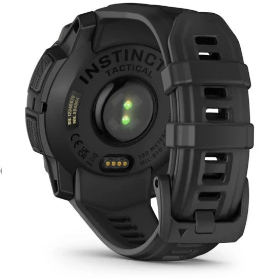 Ceas Garmin Instinct 3 Solar Black Tactical Edition, 45mm, Curea Neagra