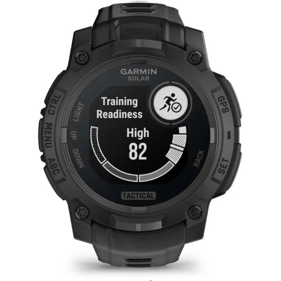 Ceas Garmin Instinct 3 Solar Black Tactical Edition, 45mm, Curea Neagra