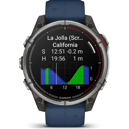 Ceas Garmin Quatix 8 Amoled Sapphire Ti/bare 47mm Emea