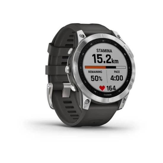 Ceas Garmin Fenix 7 Silver/graphite 47mm