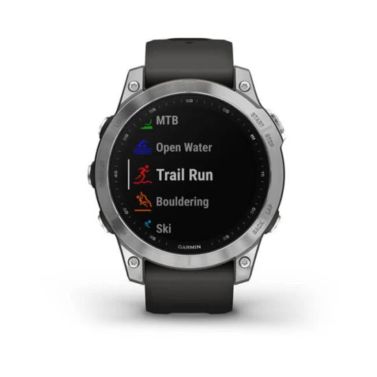 Ceas Garmin Fenix 7 Silver/graphite 47mm