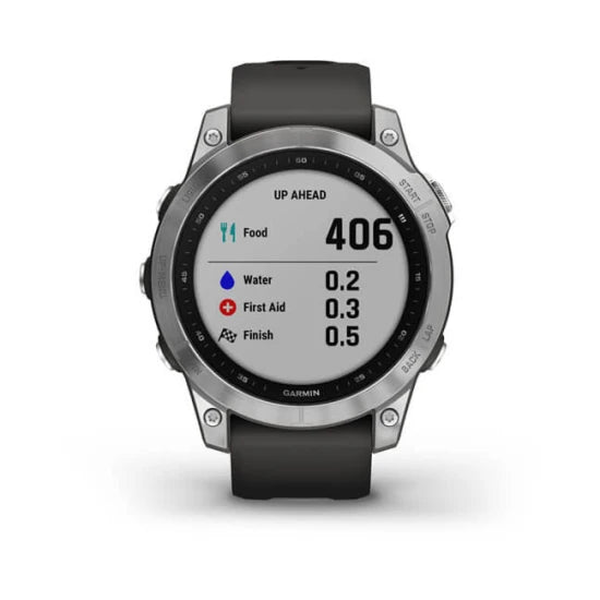 Ceas Garmin Fenix 7 Silver/graphite 47mm