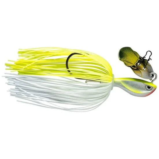Chatterbait Rapala Rap-v Perch Bladed Jig 21g, Silver Fluo Chartreuse
