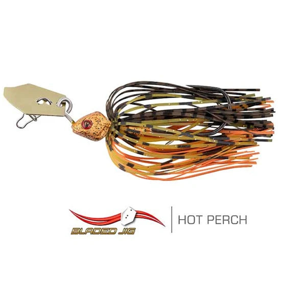 Chatterbait Fox Rage New Bladed Jigs, Uv Hot Perch, 7g