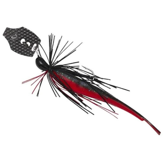 Chatterbait Savage Gear Crazy Swim Jig, Black N Red, 20g, 12.5cm, 1buc/pac