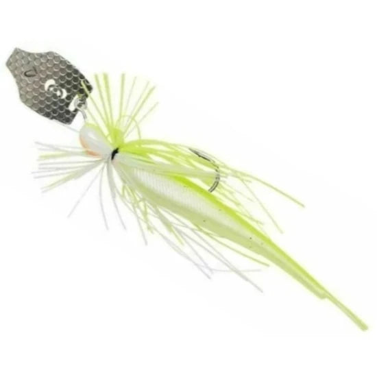 Chatterbait Savage Gear Crazy Swim Jig, Yellow White, 12.5cm, 14.5g, 1buc/pac