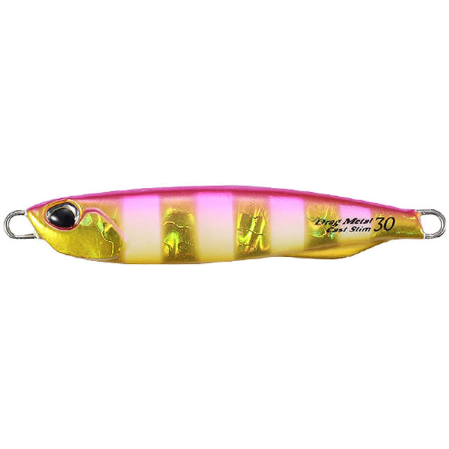 Cicada DUO Drag Metal Cast Slim 7.4cm 60g PJA0045 Pink Gold Zebra Glow