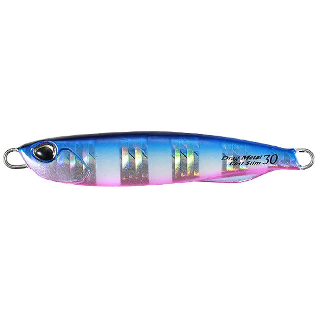 Cicada DUO Drag Metal Cast Slim 9cm 80g PHA0040 Blue Pink Zebra Glow
