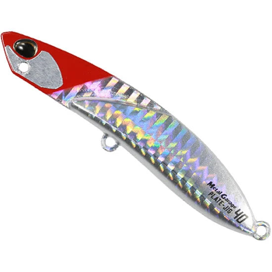 Cicada Duo Metal Garage Plate Jig, Pha0001 Red Head Holo, 7cm, 30g