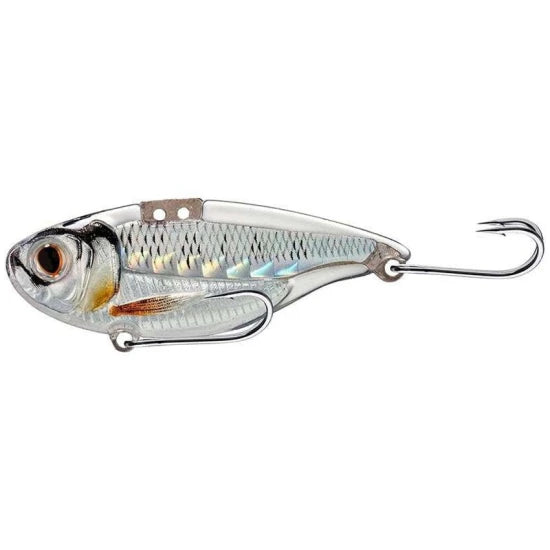 Cicada Live Target Sonic Shad Blade Bait, 5cm, 10g, Silver / Pearl