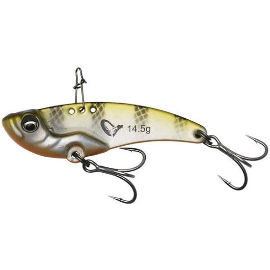 Cicada Savage Gear Vib Blade Olive Silver Stripes 5.5cm 14.5g