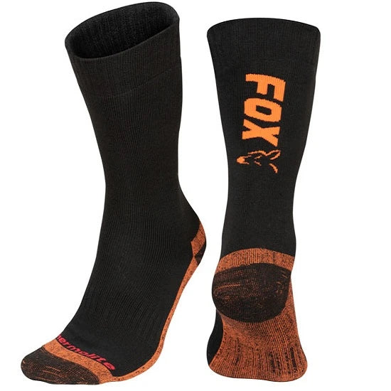 Ciorapi Fox Black/orange Thermolite Long Marime 40-43
