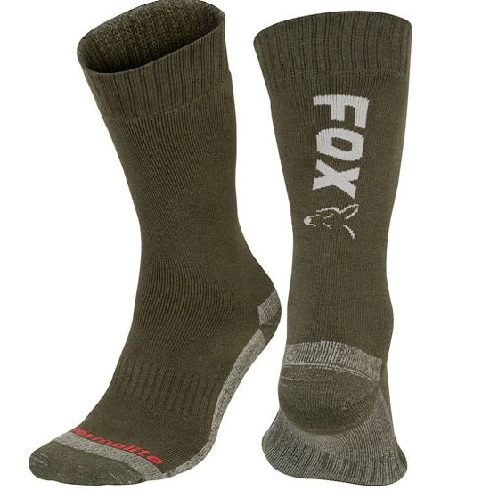 Ciorapi Fox Green/silver Thermolite Long Marime 44-47