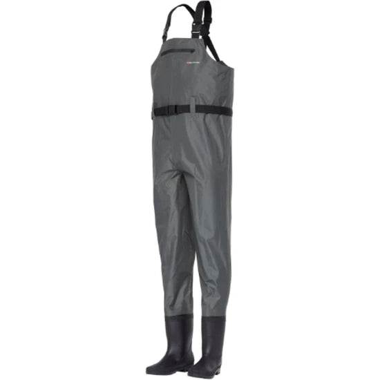 Cizme Piept Abu Garcia Nylon Waders, Light Grey, Marime 44/45