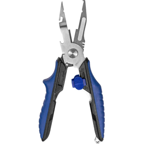 Cleste Multifunctional Mustad Colapsible Mini Multi Tool, 10.2cm, Blue