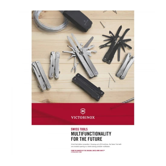 Cleste Multifunctional Victorinox Swiss Tool Mx, Silver In Nylon Pounch 3.0327.mn
