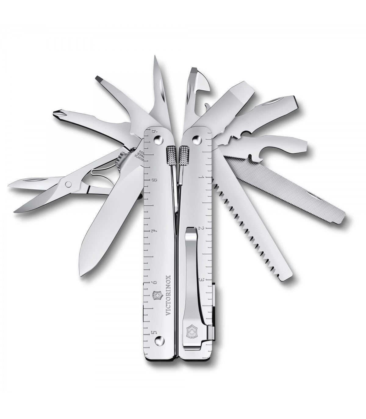 Cleste Multifunctional Victorinox Swiss Tool MXBS Clip, argintiu 3.0327.MKB1