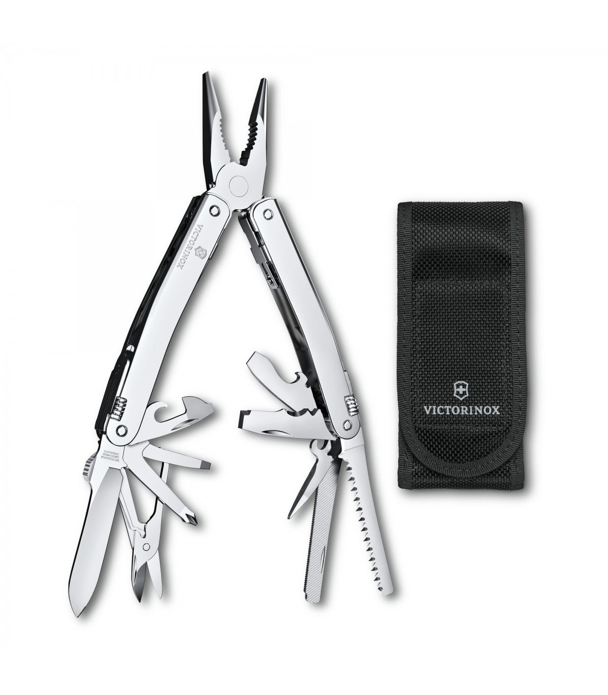 Cleste multifunctional VICTORINOX Swiss Tool Spirit MX 3.0224.MN, maner otel, argintiu