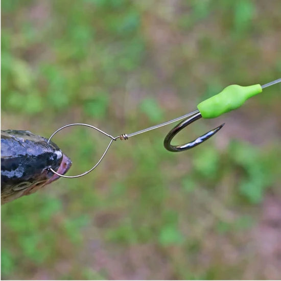 Clips Momeala Zeck Baitfish Clip Hair Rig 15mm, 5buc/pac