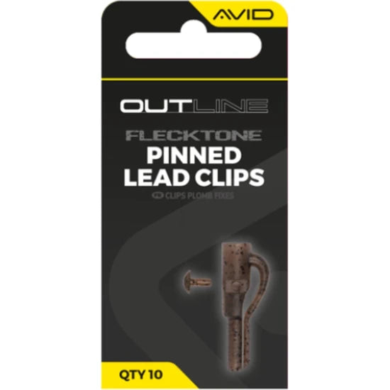 Clips Plumb Pierdut Avid Outline Flecktone Pinned Lead Clips, 10buc/pac