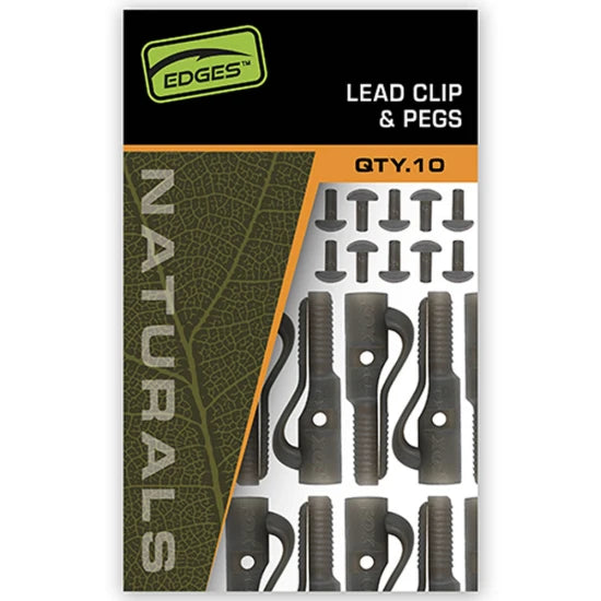 Clips Plumb Pierdut Fox Edges Naturals Lead Clip, 10buc/set