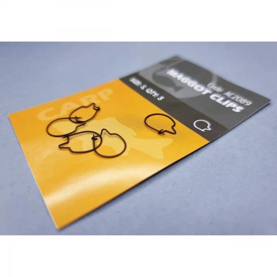 Clips Pentru Viermusi Orange Size Maggot Clips, Marime L, 5buc/pac