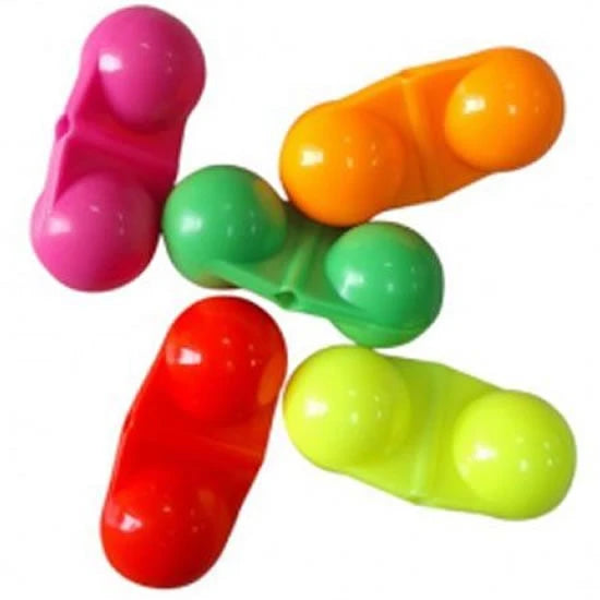 Clopotel Insomnia Double Rattle, Multi Color, 5buc/pac