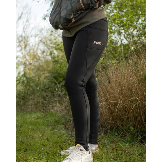Colanti Fox Womens Black Leggings, Marime L