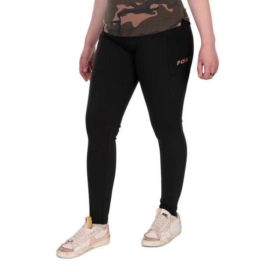 Colanti Fox Womens Black Leggings, Marime Xl