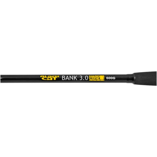 Combo Black Cat Hard Core Combo Bank Rod 3.0m, 600g, 2seg + Black Passion Fd 80 Reel + Fir Textil