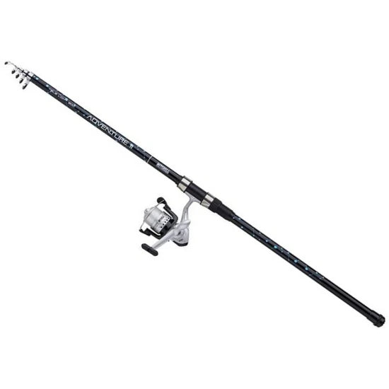 Combo Mitchell Adventure Ii Tele Light, 2.40m, 10-35g, Telescopica + Mulineta Mitchell Adventure 3000
