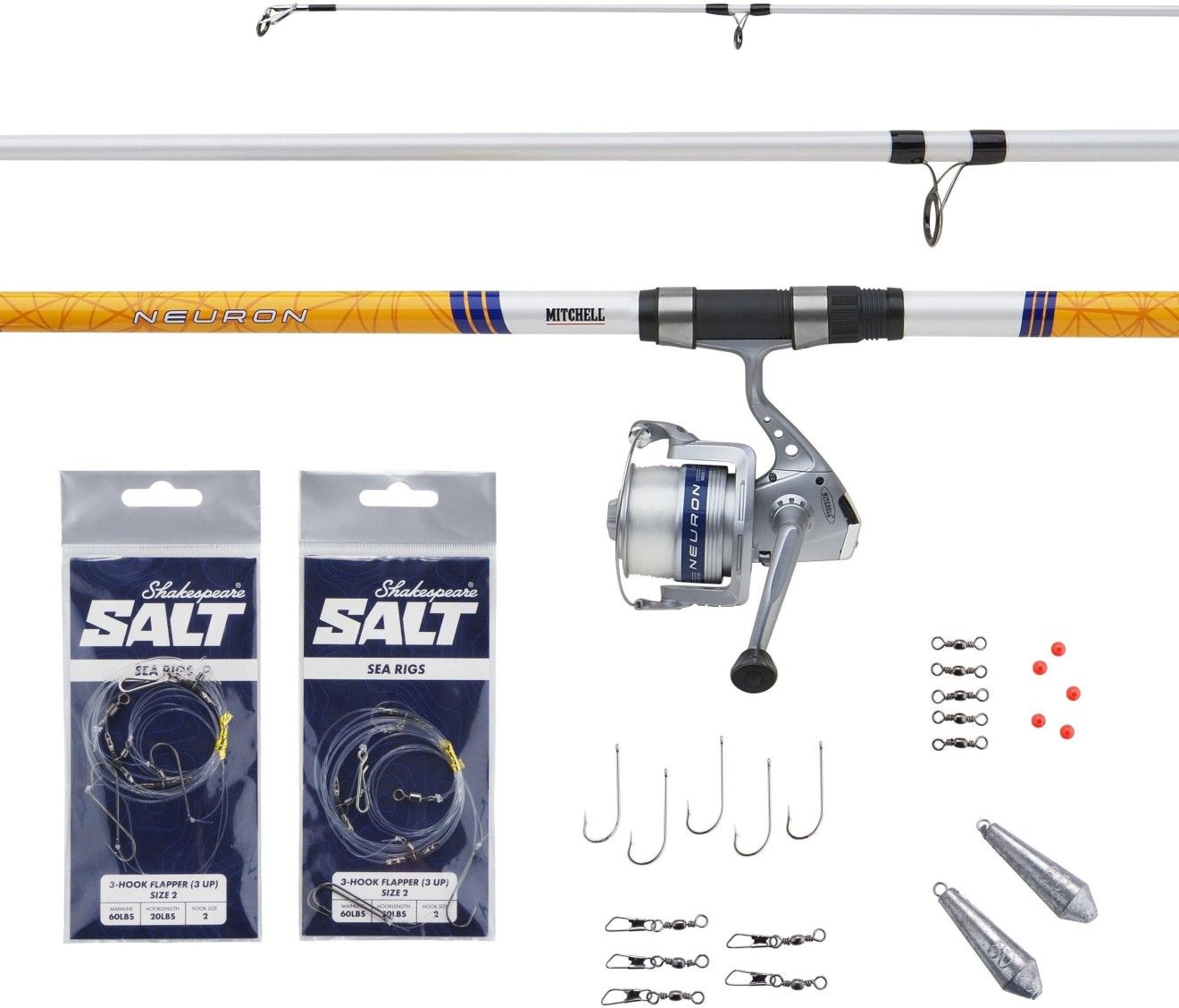 Combo Mitchell Neuron Surfcasting MH, 100-200g, 3.60m, 3seg