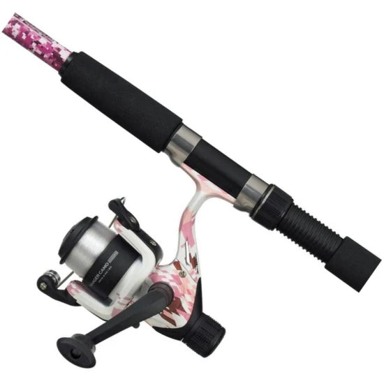 Combo Mitchell Tanager Pink Camo Ii Tele Spin, 10-30g, 2.40m, 6seg