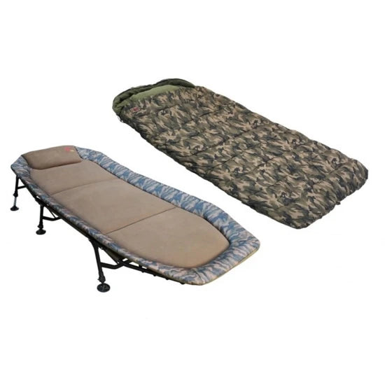 Combo Pat Plus Sac De Dormit Zfish Set Camo, 220x100cm, Sac 5 Sezoane