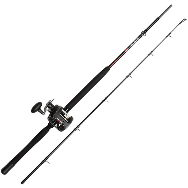 Combo Penn Warfare Braid Boat Rod &amp; Reel RH, 2.10m, 30lb, 2seg