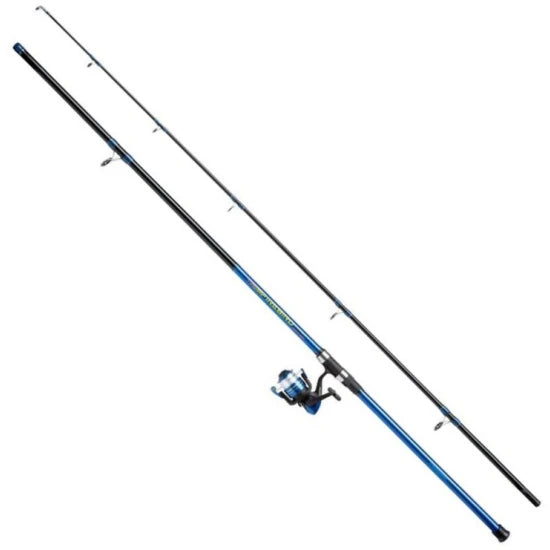 Combo Shakespeare Firebird Beachcaster, 56-112g, 3.00m, 2seg + Mulineta Firebird 60fd
