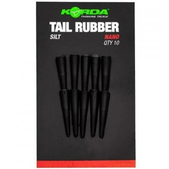 Con Plumb Pierdut Korda Nanotail Rubber 10buc/pac, Silt