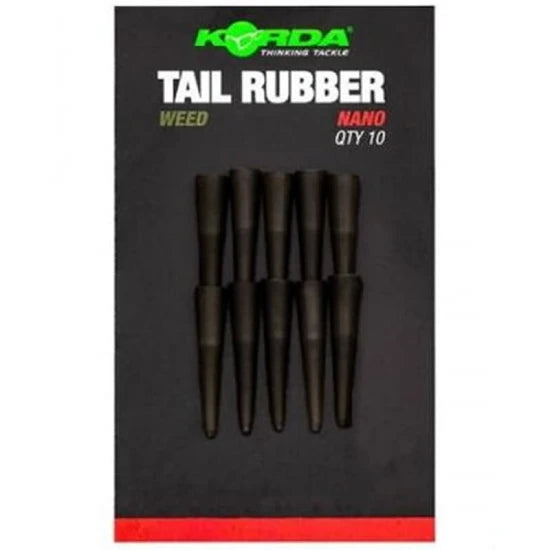 Con Plumb Pierdut Korda Nanotail Rubber 10buc/pac, Weed