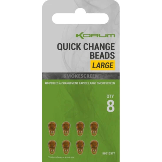 Conectori Korum Smokescreen Quick Change Beads Large, 8buc/pac