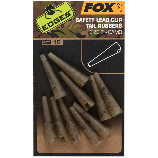 Conuri Fox Edges Camo Safety Lead Clip Tail Rubbers Nr.7