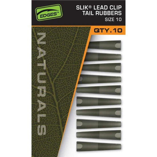 Conuri Fox Edges Naturals Lead Clip Tail Rubbers Nr.10, 10buc/pac