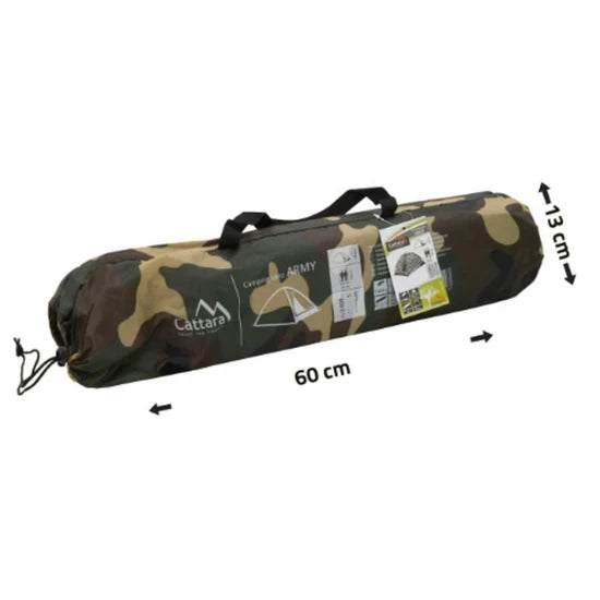 Cort 2 Persoane Cattara Army, Pu2000mm - Tt13352, 200x120x100cm