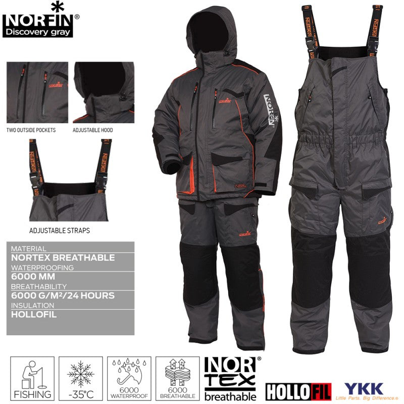 Costum Norfin Discovery Grey Marime S