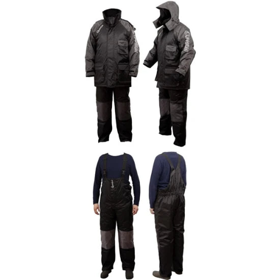 Costum Quantum Kids Winter Suit, Black Grey, Marimea 152